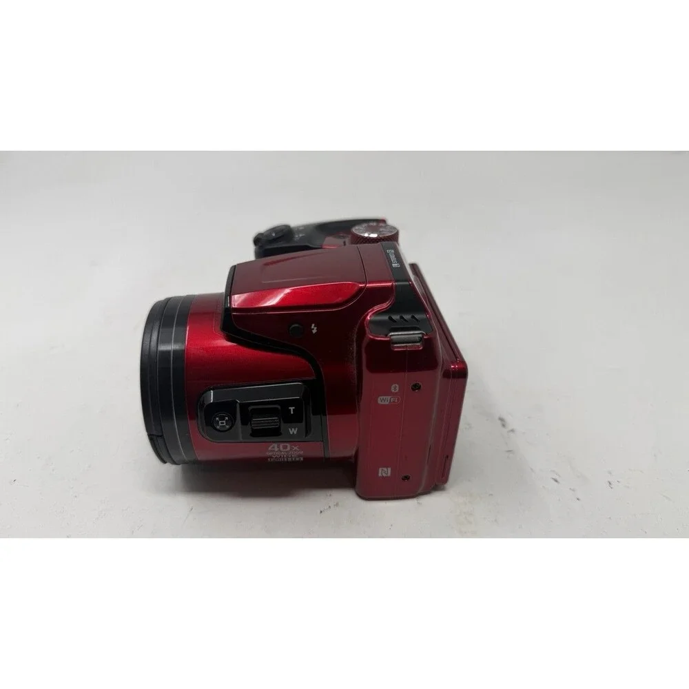 Nikon Coolpix B500 Digital Camera Red 16MP Tilt LCD HD Video 40x Zoom